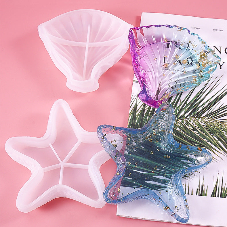 Starfish Dish Tray Silicone Molds For DIY Epoxy Resin M-STP002