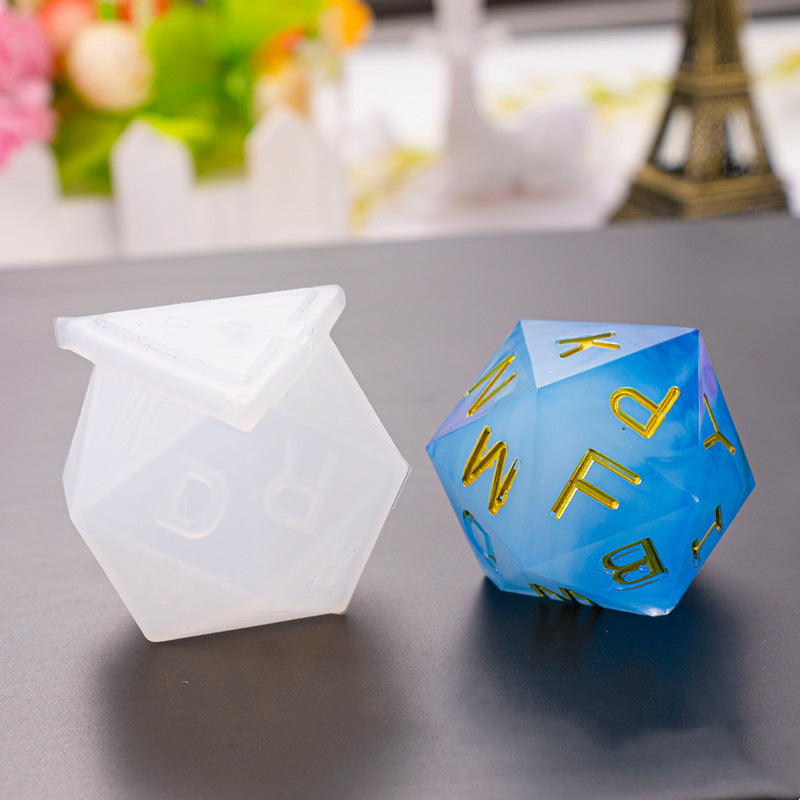 Polyhedral Game Dice Resin Silicone Mold M-LYY-SZ017
