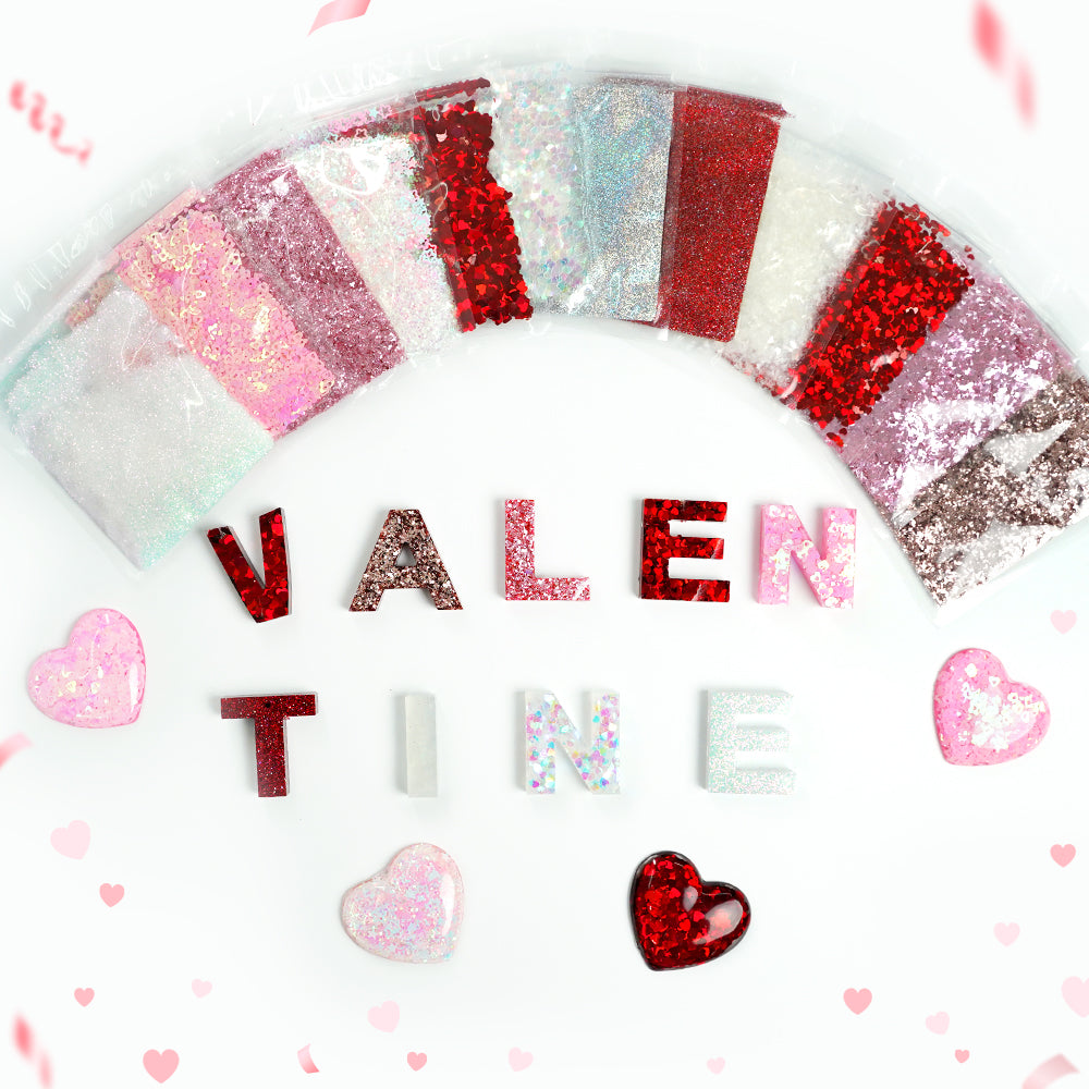 2022 Lrisy Valentine Glitter Special Set 12 Colors (Total 120g)