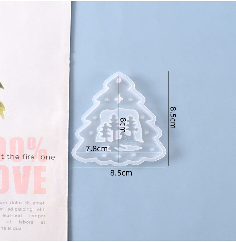 Christmas Series Decoration Pendant Silicone Resin Mold M-YMR-SDGP012