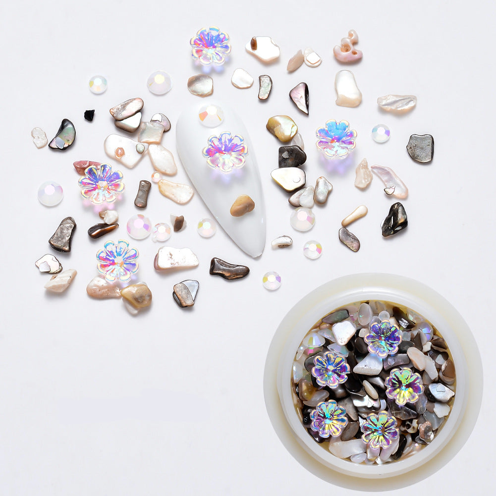 Nail Art Charms Crystal Glass Diamond Floret Special Mix MZ-007