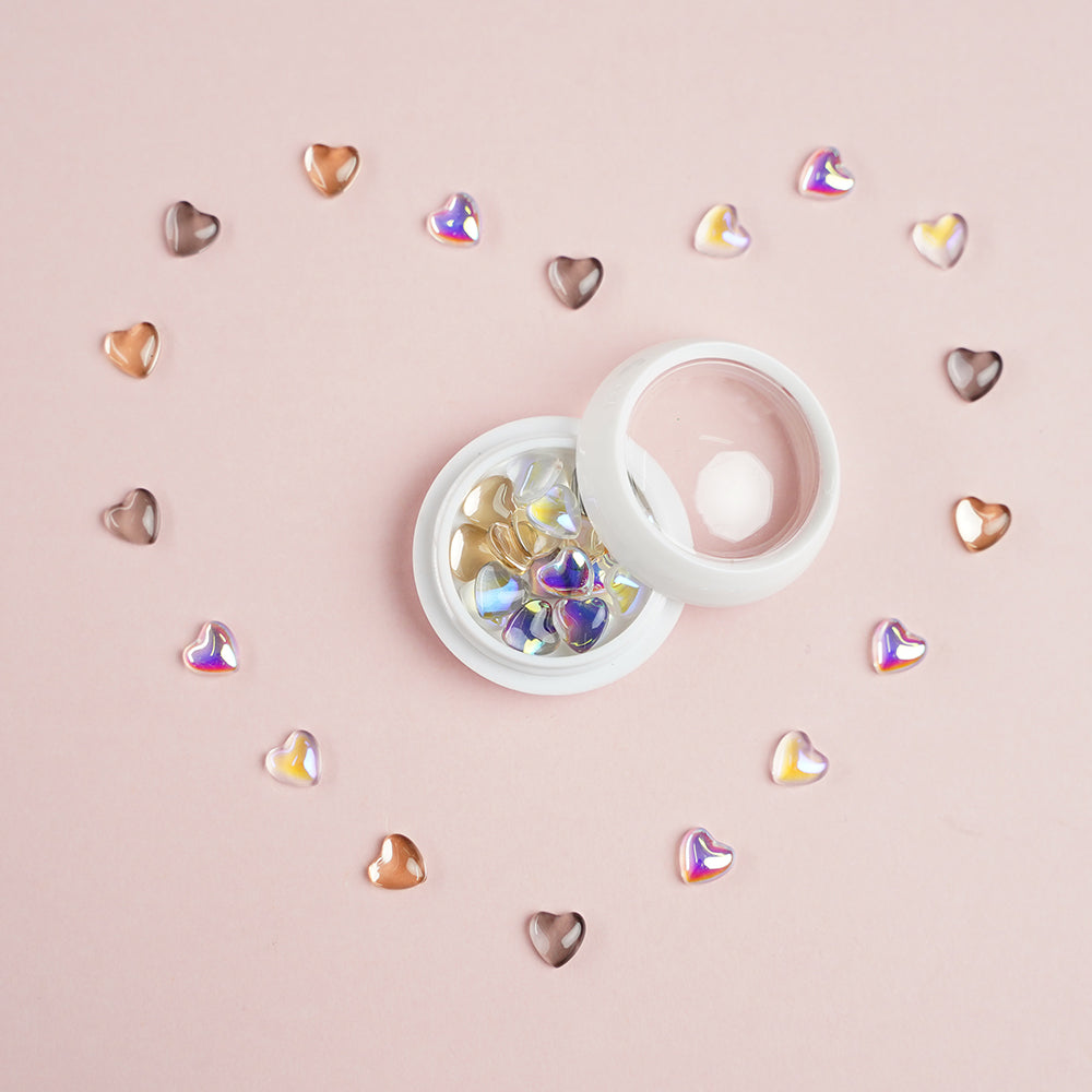 Lrisy Heart Slime Charms Cabochons Jewelry Resin Ornament Accessories