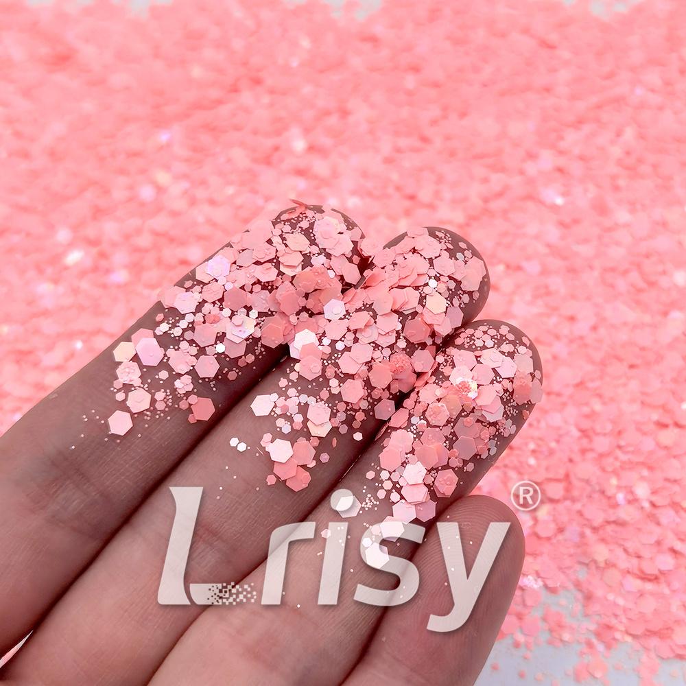 Macaron Color General Mixed Warm Pink Glitter FC-E8038