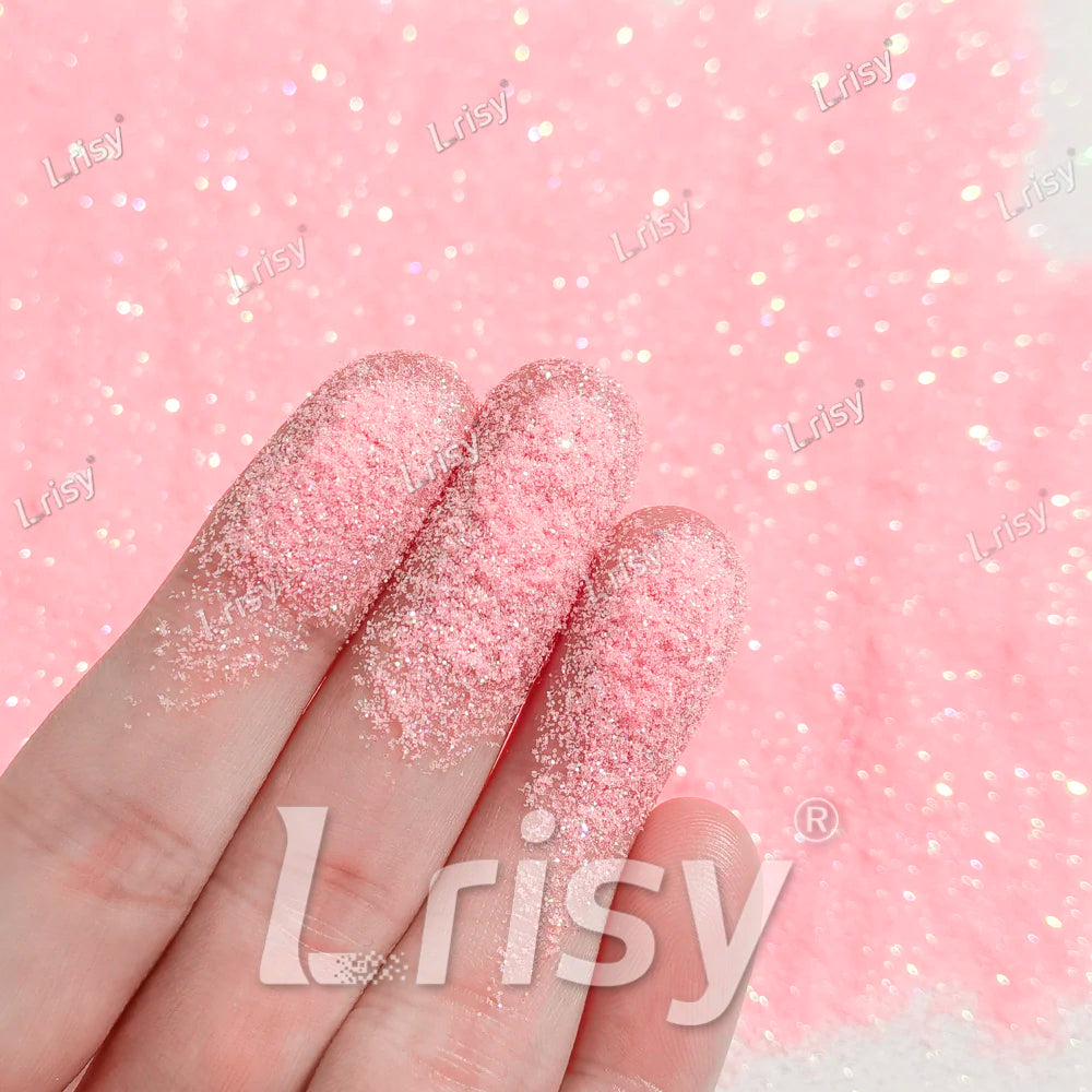 0.2mm Pale Pink Iridescent Solvent Resistant Glitter S502R