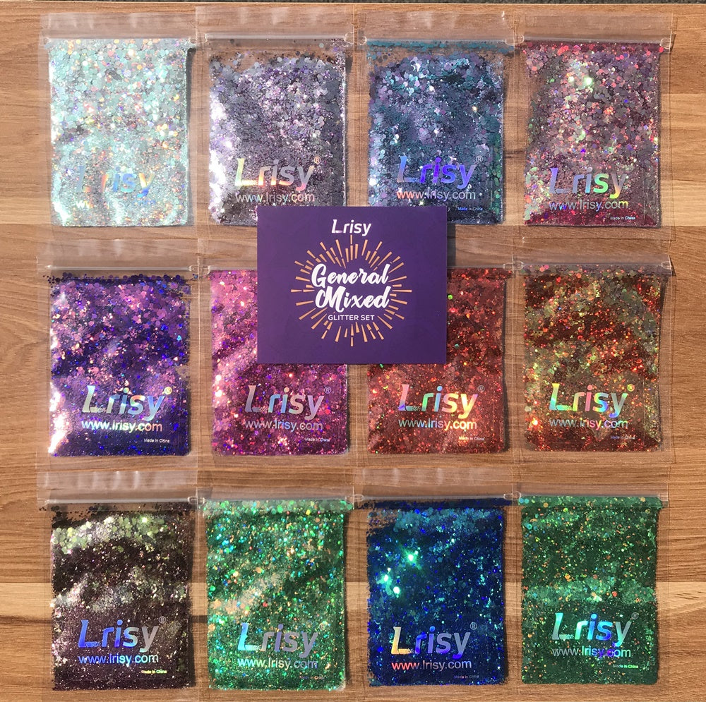 Lrisy Phantom Color Shift Glitter Chameleon Set/Kits 12 Colors (Total 120g)