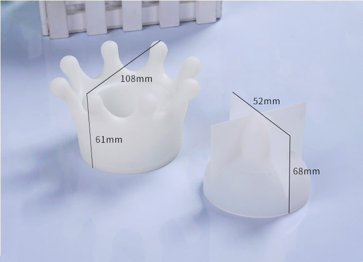 Crown Jewelry Storage Box Silicone Mold For DIY Epoxy Resin