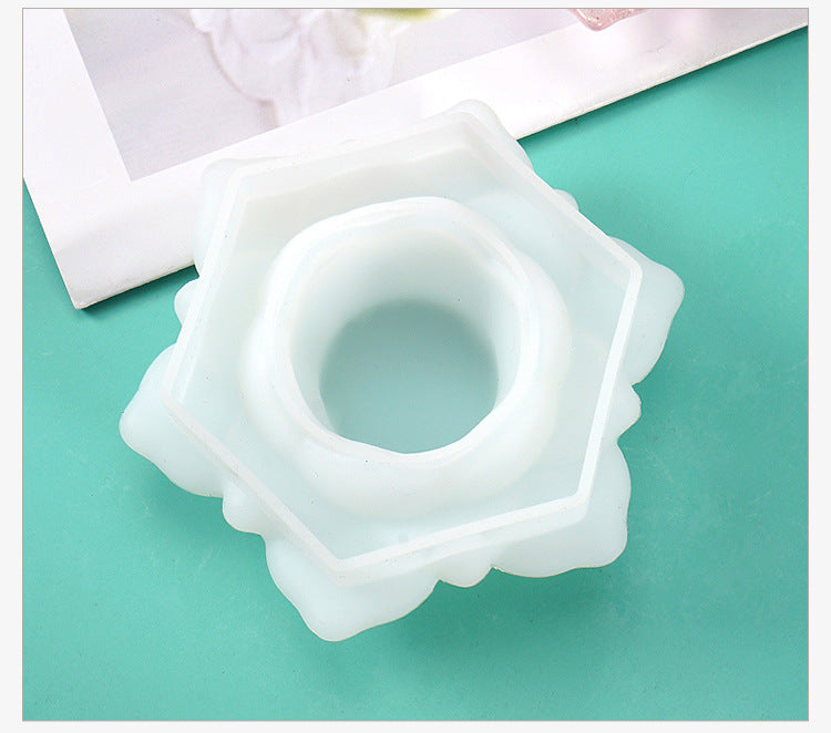 12 Petal Lotus Jewelry Box Silicone Mold For Epoxy Resin M-LYY-PLB001