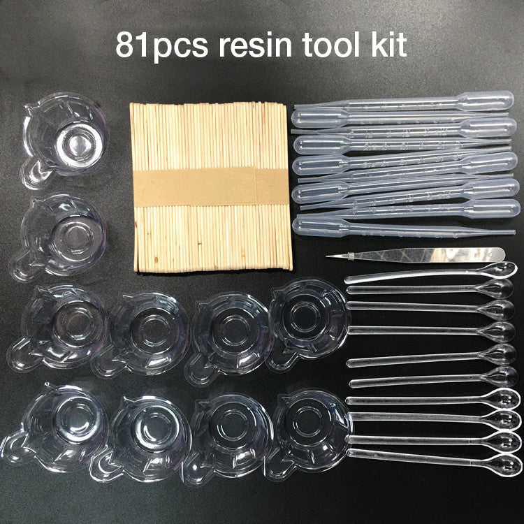 Pack of 5 Total 81 Items Epoxy Resin Tools Kit Tools For DIY And Crafting