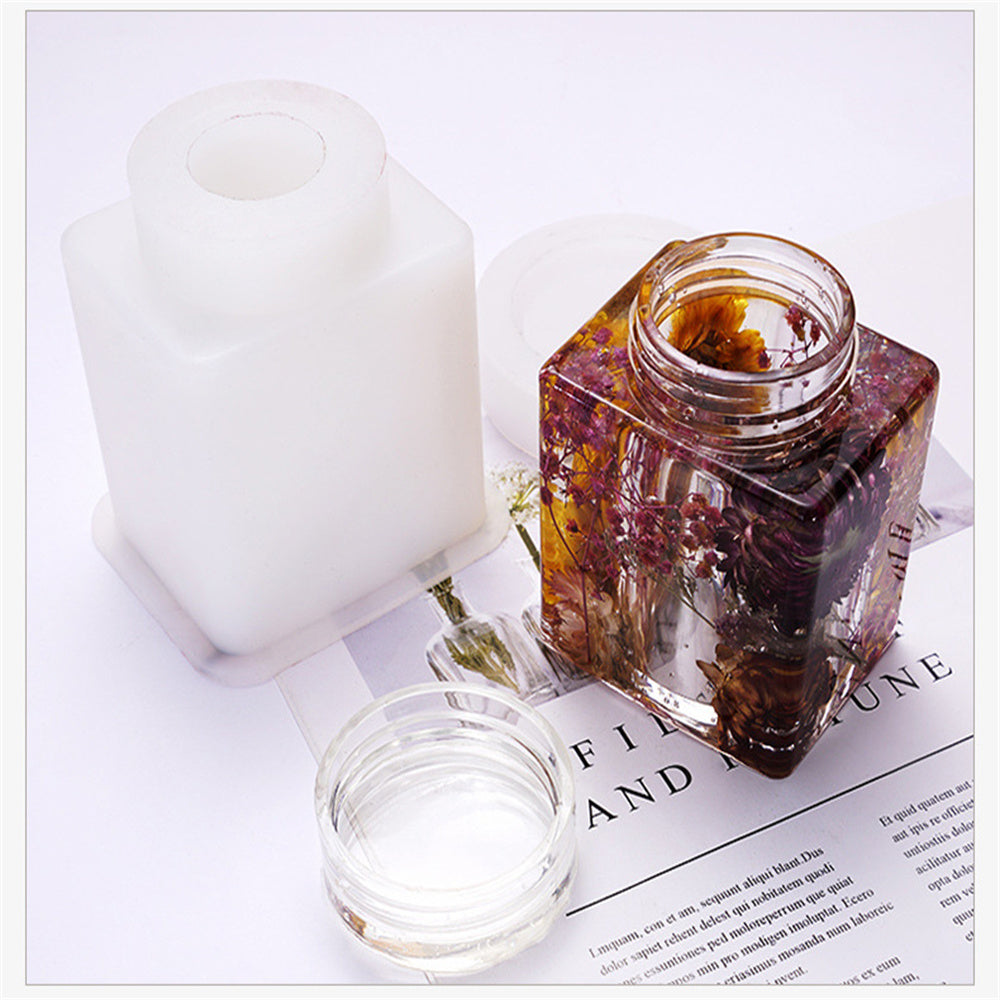 Cuboid Bottle Storage Box Resin Silicone Mold M-LYY-CFT001