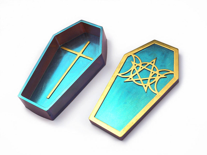 Halloween Zombie Coffin Shaped Silicone Resin Mold M-DESH-GC002