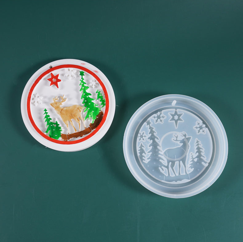 Christmas Series Decoration Pendant Silicone Resin Mold M-YMR-SDGP001