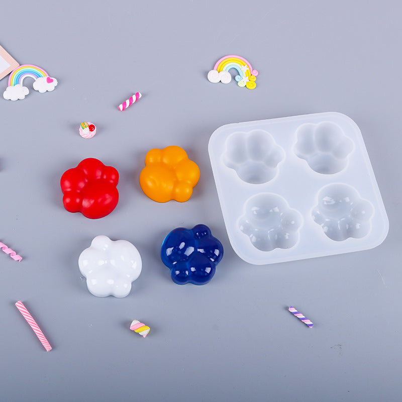 Cute Cat Paws Silicone Resin Mold 150x140mm M-DYY-CCP002