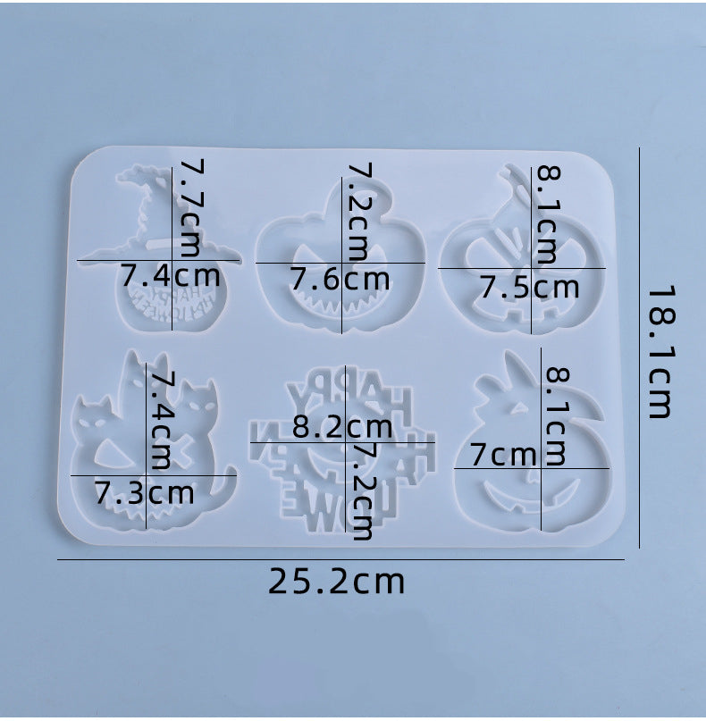 Halloween Prank's Pumpkin Silicone Resin Mold M-YMR-NGD001