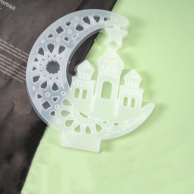 Hollow Out Castle Silicone Resin Mold M-LYY-YLP001