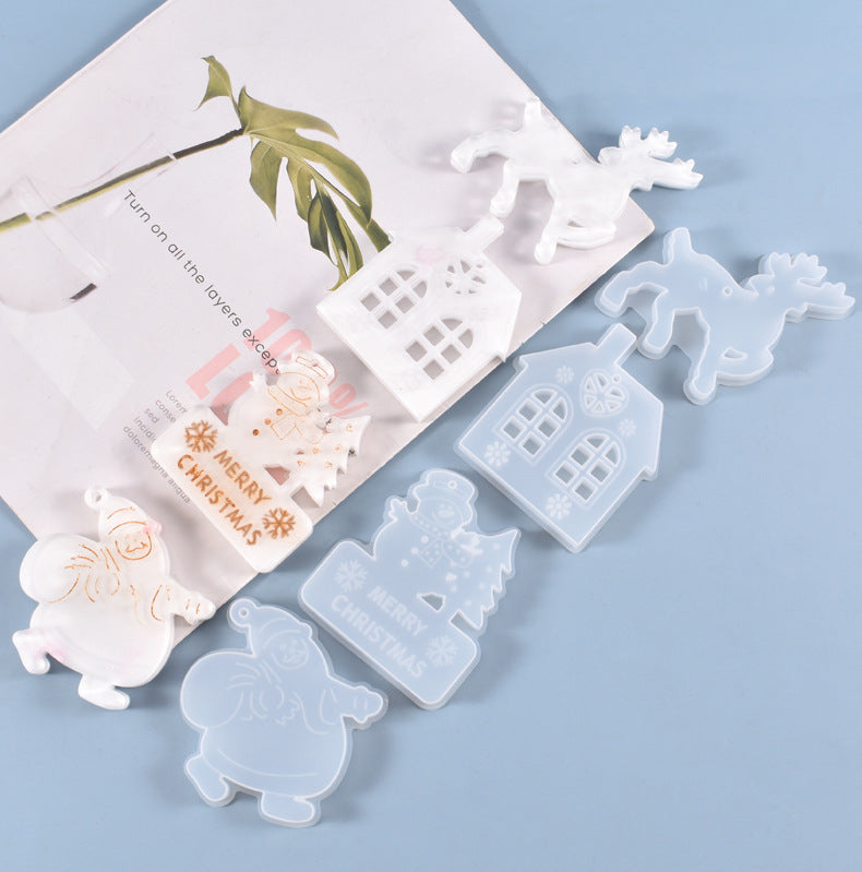 Christmas Series Decoration Pendant Silicone Resin Mold M-YMR-SDGP004