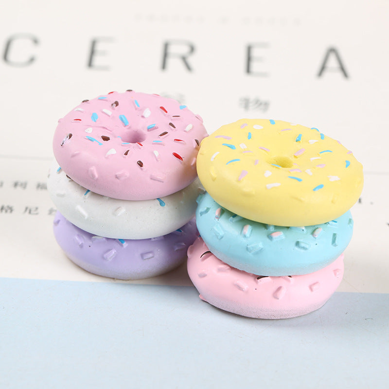 Donut Playfood Mixed Resin Slime Charms Cabochons Ornament DIY Crafts