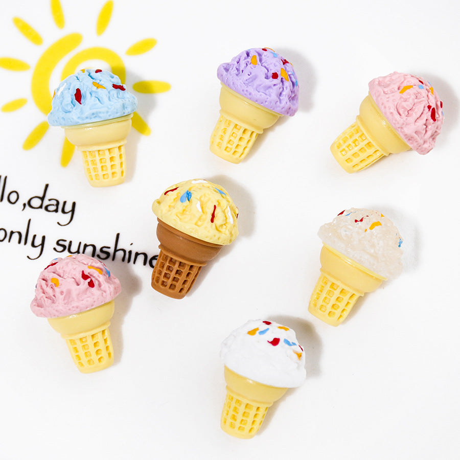 Ice Cream Playfood Resin Slime Charms Cabochons Ornament DIY Crafts 09