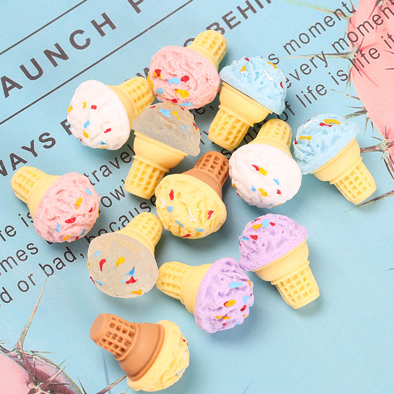 Ice Cream Playfood Resin Slime Charms Cabochons Ornament DIY Crafts 09