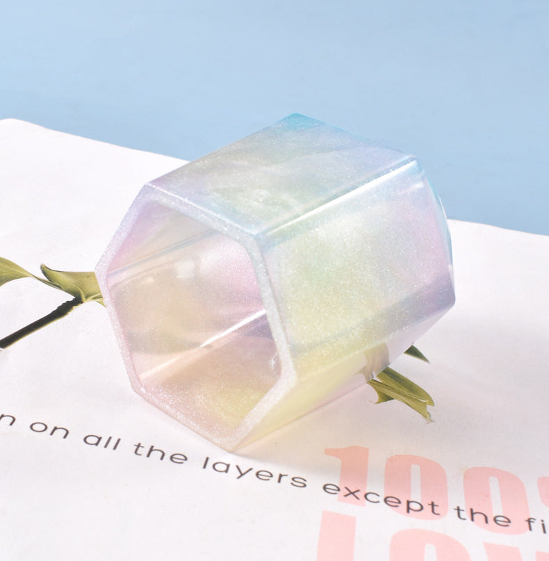 Hexagon Pen holder Jewelry DIY Storage Box Silicone Resin Mold M-YMR-LJBT001