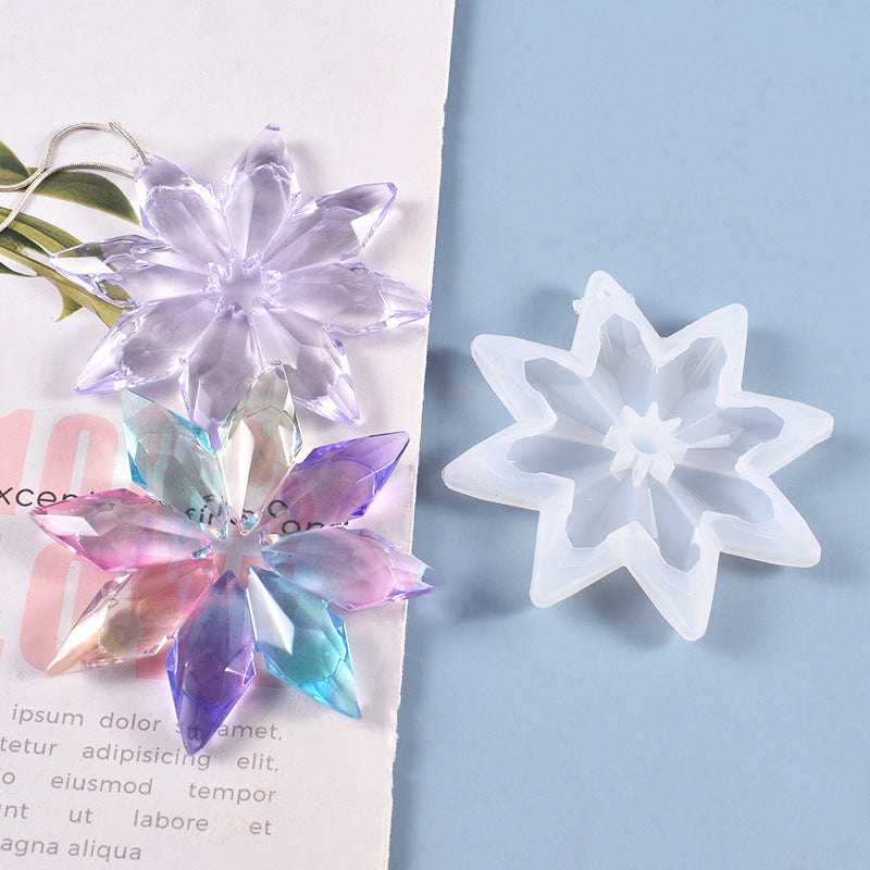 Snowflake Pendant Jewelry Silicone Resin Mold M-YMR-XHDJ002