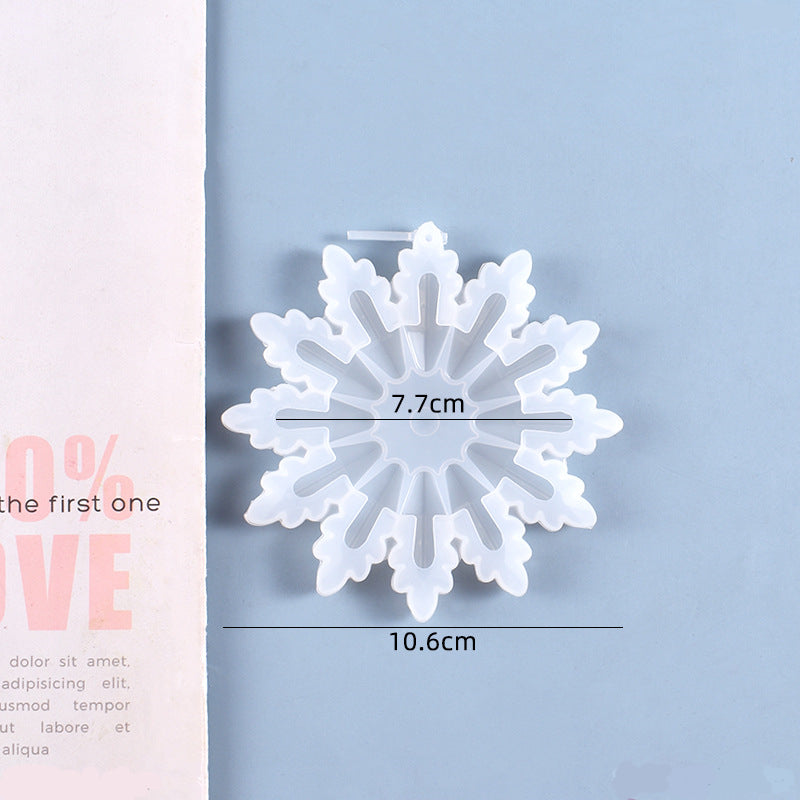 Snowflake Pendant Jewelry Silicone Resin Mold M-YMR-XHDJ003