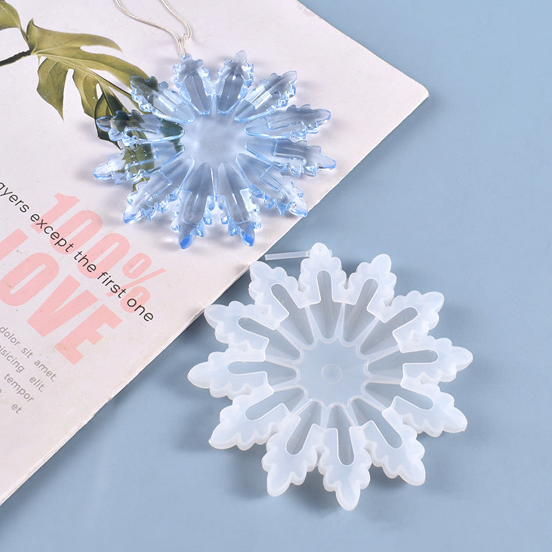 Snowflake Pendant Jewelry Silicone Resin Mold M-YMR-XHDJ003