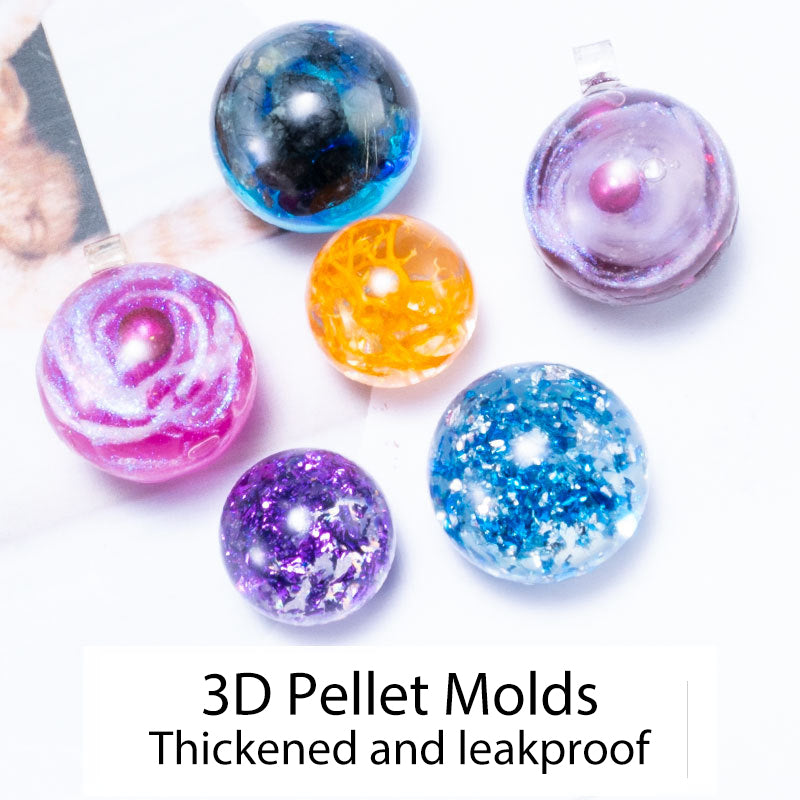 Round Ball Pack of 6 3D Silicone Molds For Resin M-LYY-SBP001