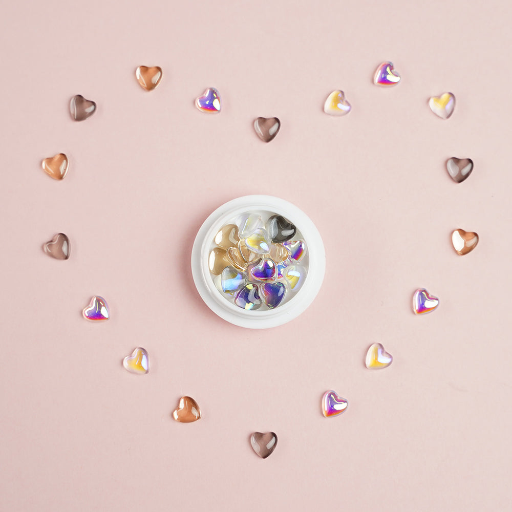 Lrisy Heart Slime Charms Cabochons Jewelry Resin Ornament Accessories