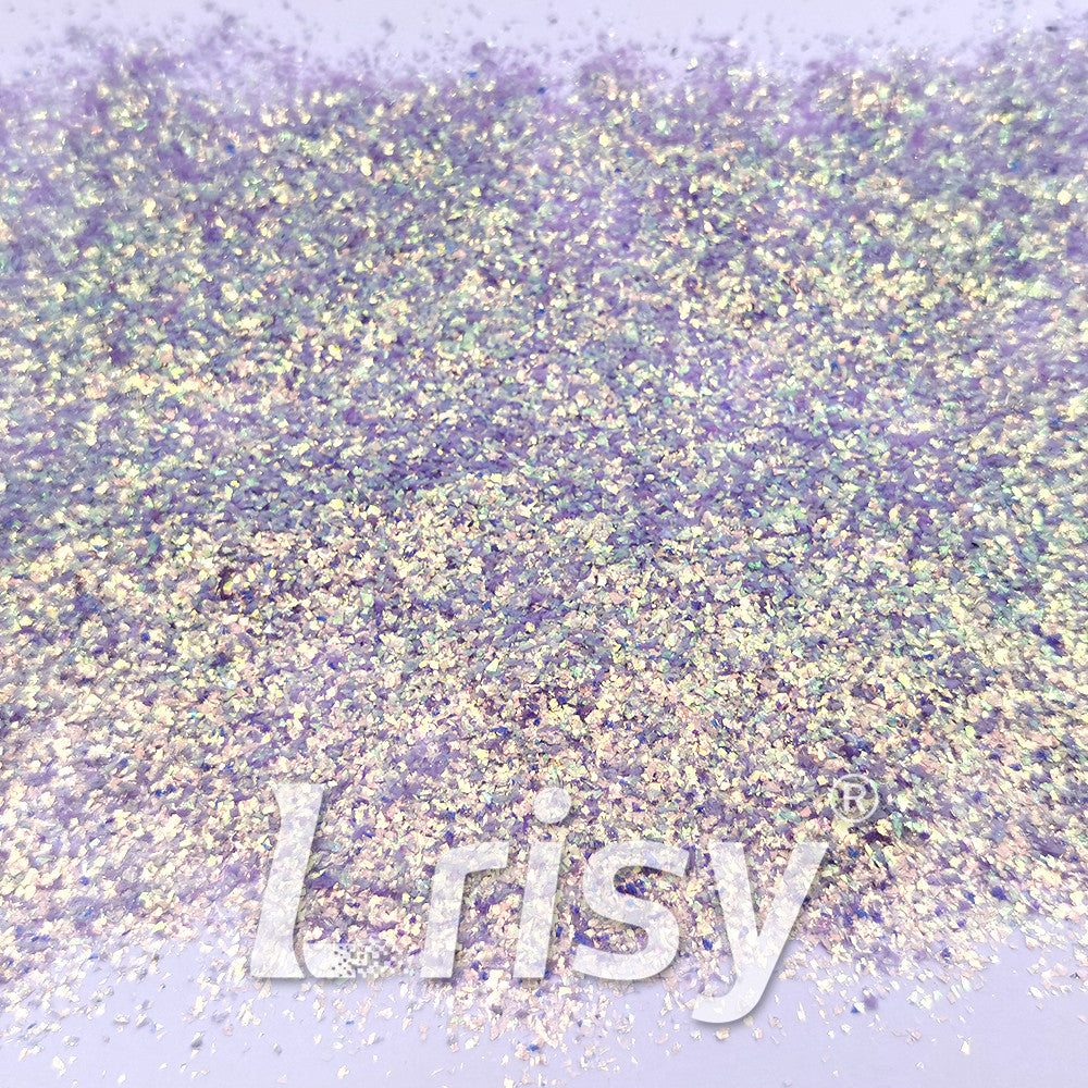 Iridescent Lilac Purple Professional Cosmetic Cellophane Glitter Shards (Flakes) FCH06 2x2