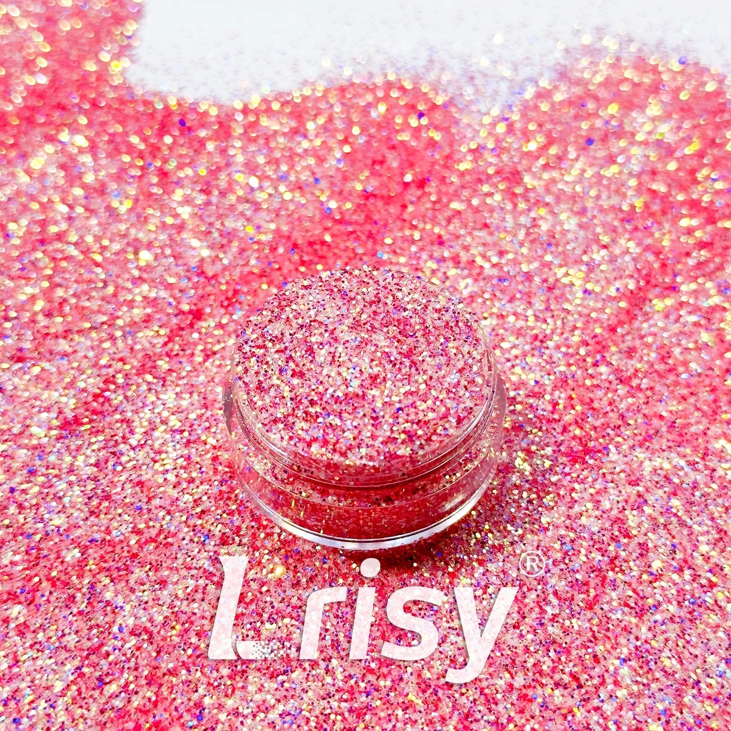 0.4mm Peony Red Brightness Iridescent Glitter RF05