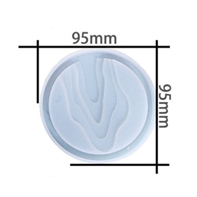 DIY Round Casting Coaster Silicone Resin Mold M-DYYY-HDBD003