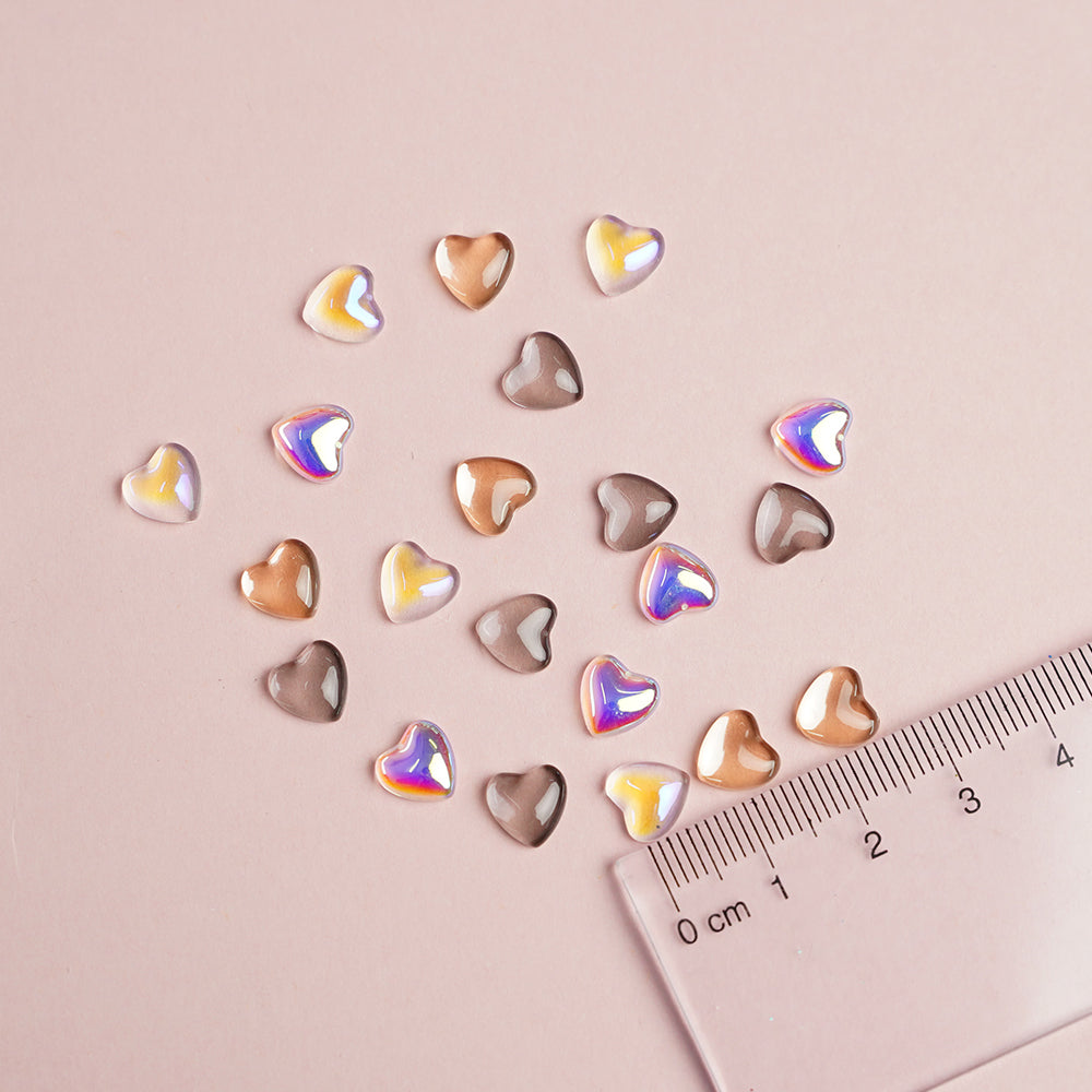 Lrisy Heart Slime Charms Cabochons Jewelry Resin Ornament Accessories