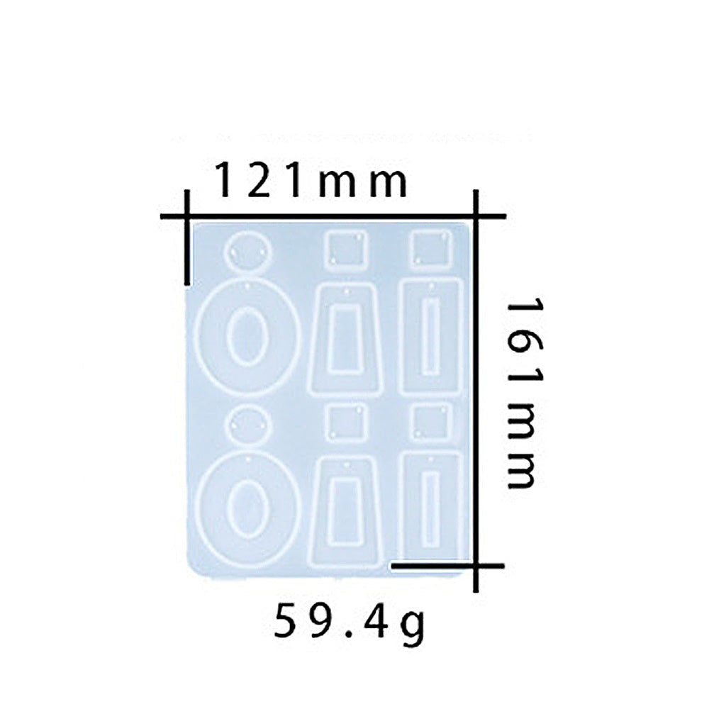 Jewelry Pendant Silicone DIY Earring Mold For Resin M-DYYY-EZZ003