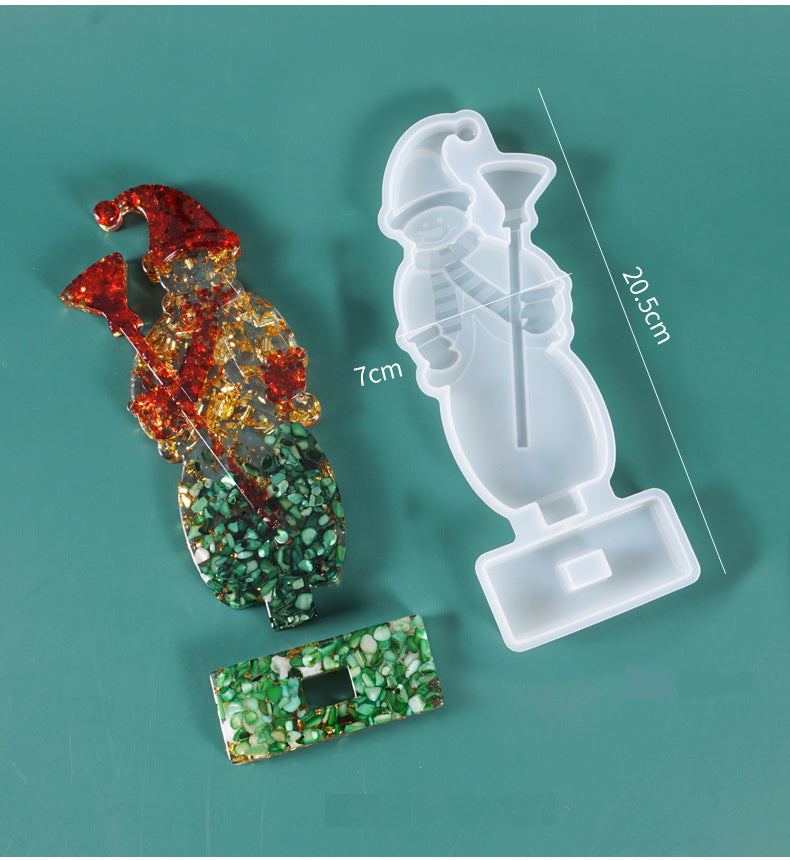 Christmas Snowman Silicone Resin Mold M-YMR-SDZT003