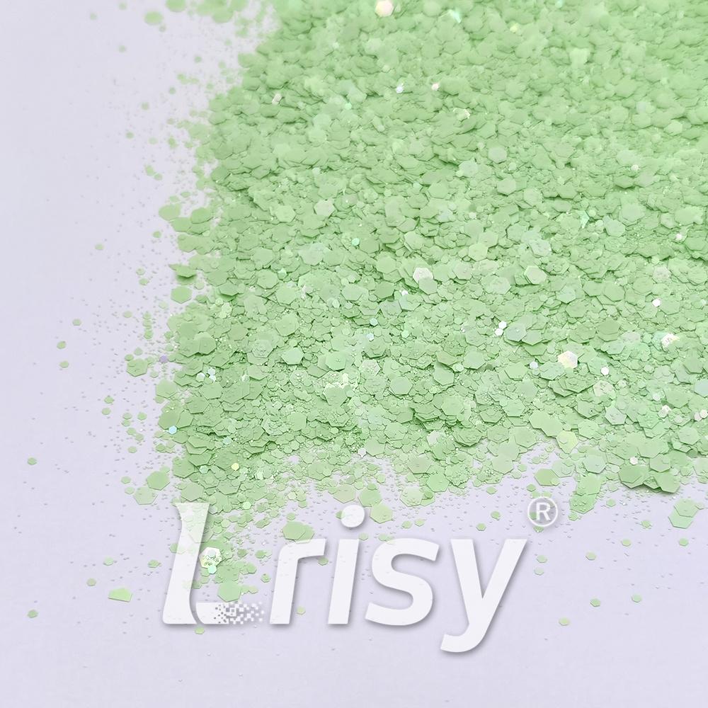 Macaron Color General Mixed Green Glitter FC-E8041