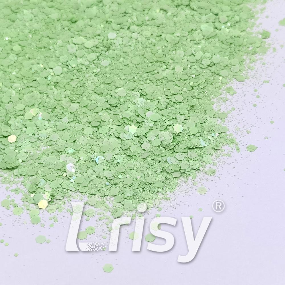 Macaron Color General Mixed Green Glitter FC-E8041