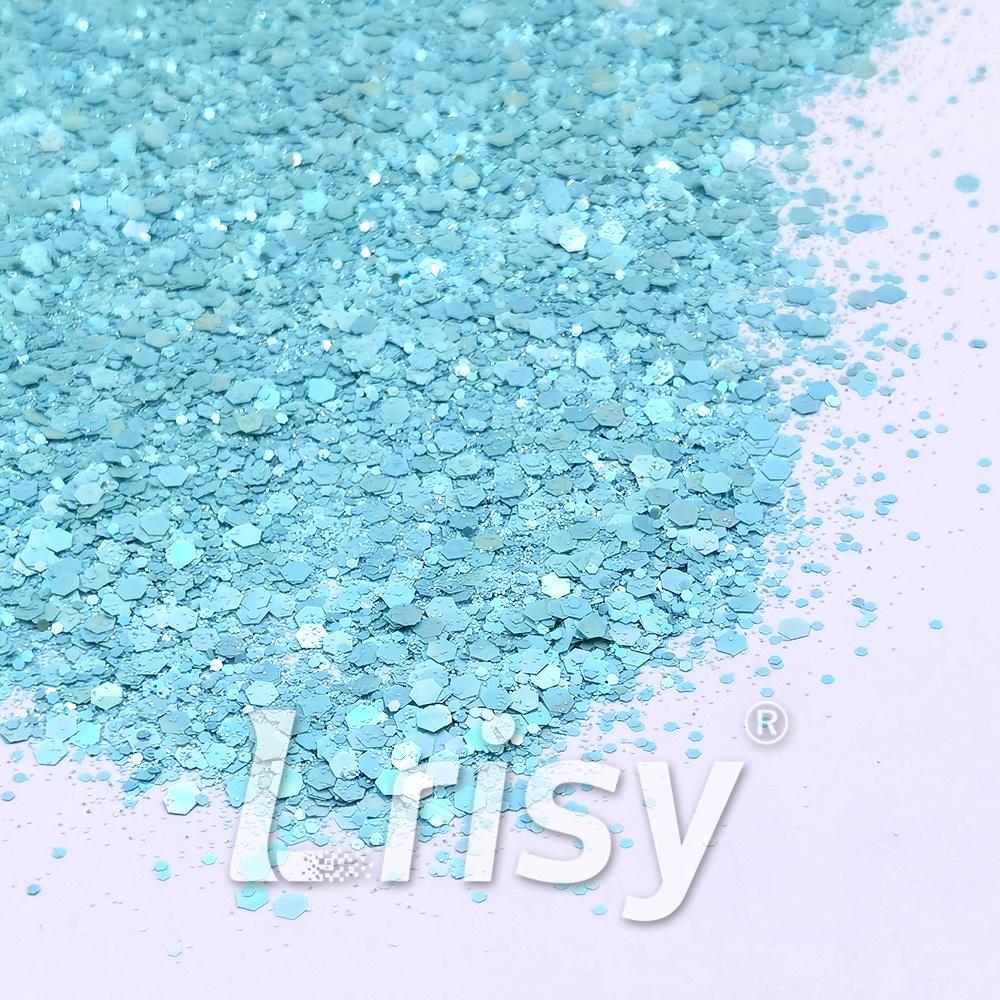 Macaron Color General Mixed Aqua Blue Glitter FC-E8047