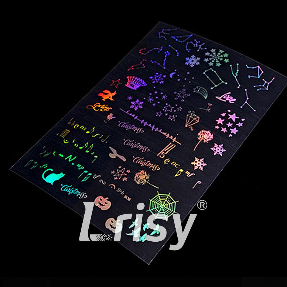 Lrisy (6 Pcs) Resin Supplies Set Resin Stickers