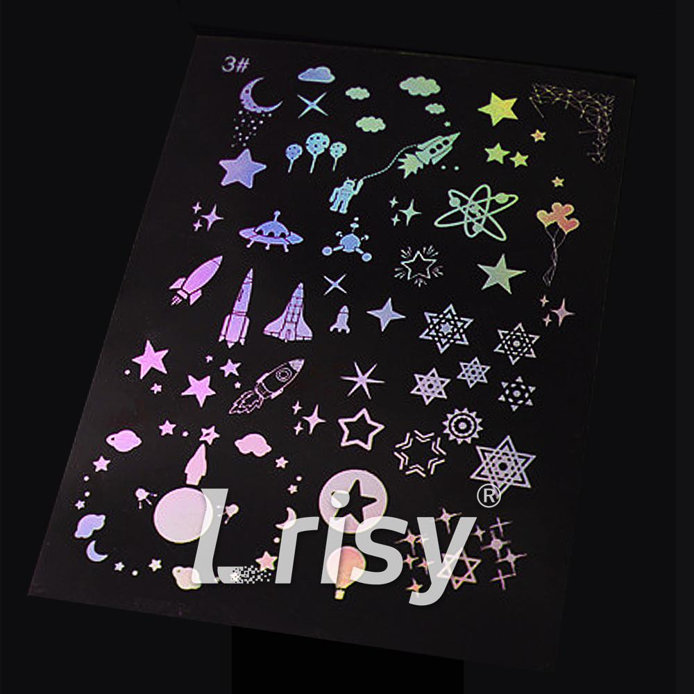 Lrisy (6 Pcs) Resin Supplies Set Resin Stickers