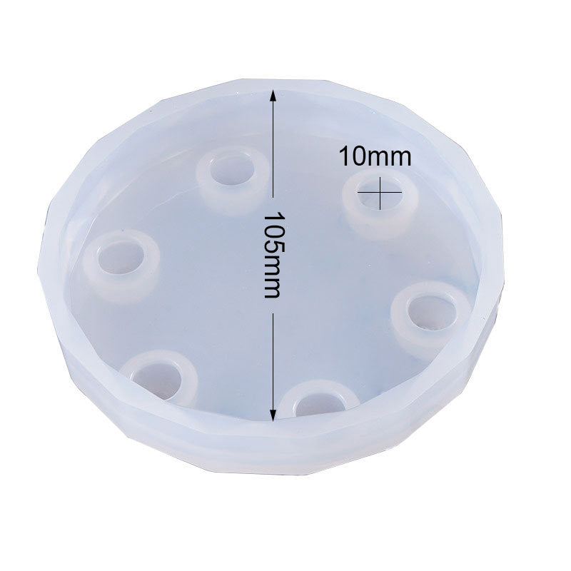 Sphere Side Section Table Silicone Resin Mold 100x100mm M-LYY-TB001