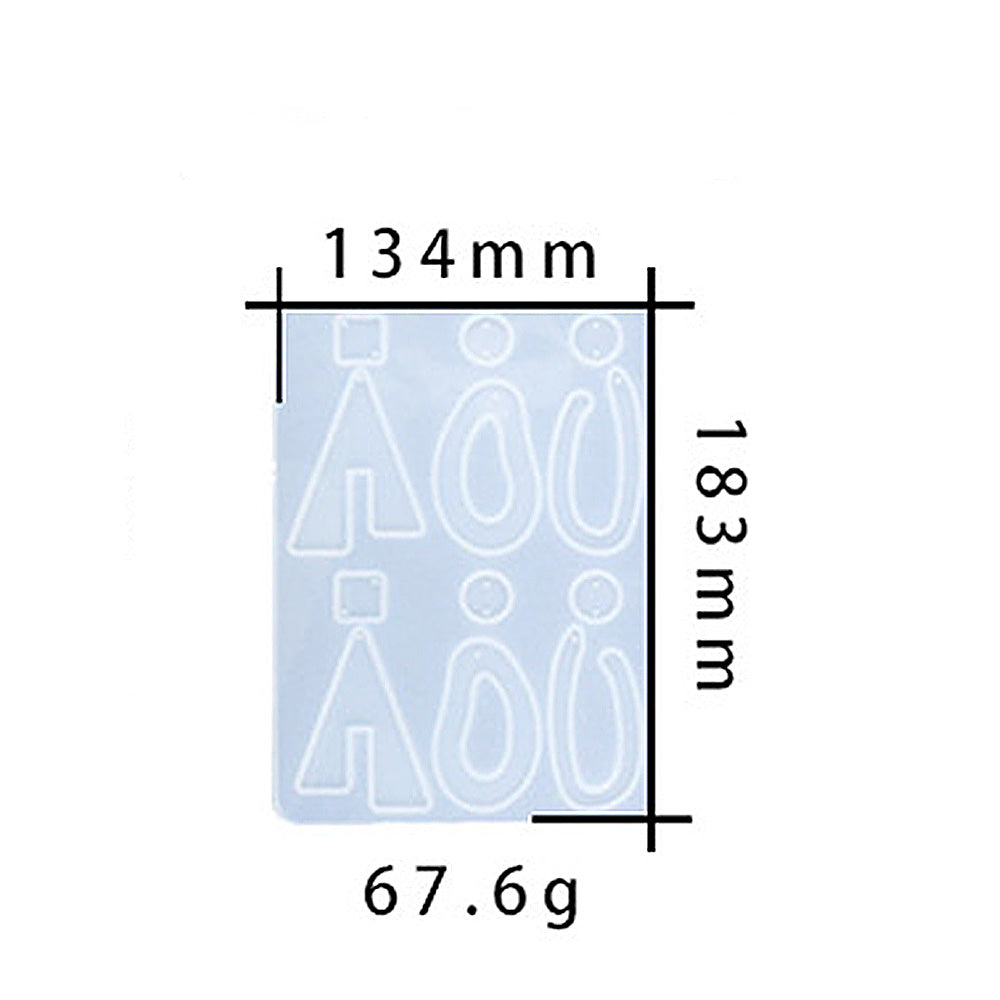 Jewelry Pendant Silicone DIY Earring Mold For Resin M-DYYY-EZZ005