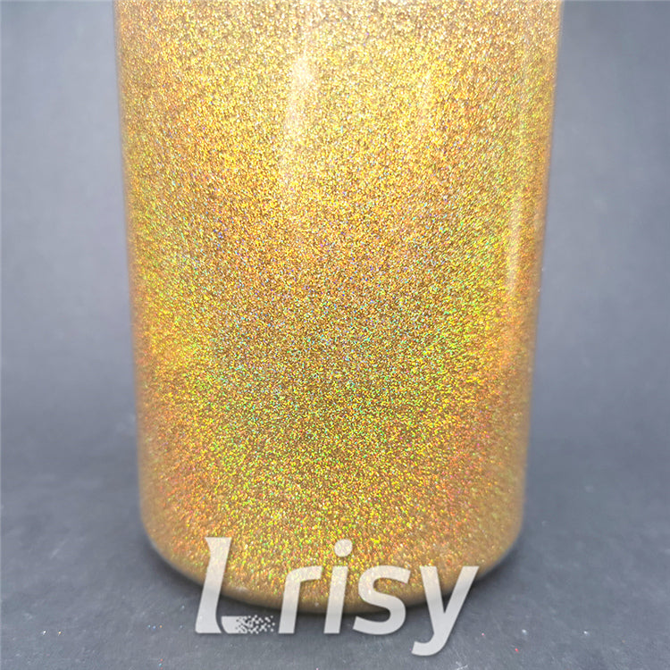 0.2mm Hexagon Shapes Laser Red Gold Glitter LB0200