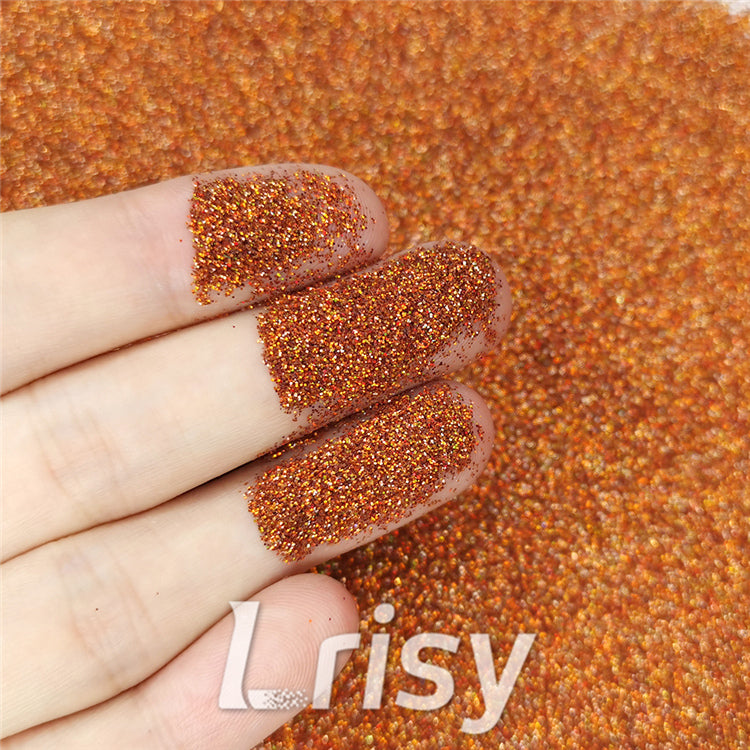 0.2mm Hexagon Shapes Laser Red Bronze Glitter LB0401