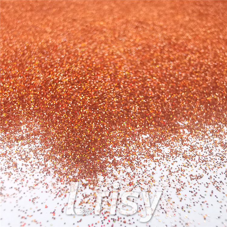 0.2mm Hexagon Shapes Laser Red Bronze Glitter LB0401