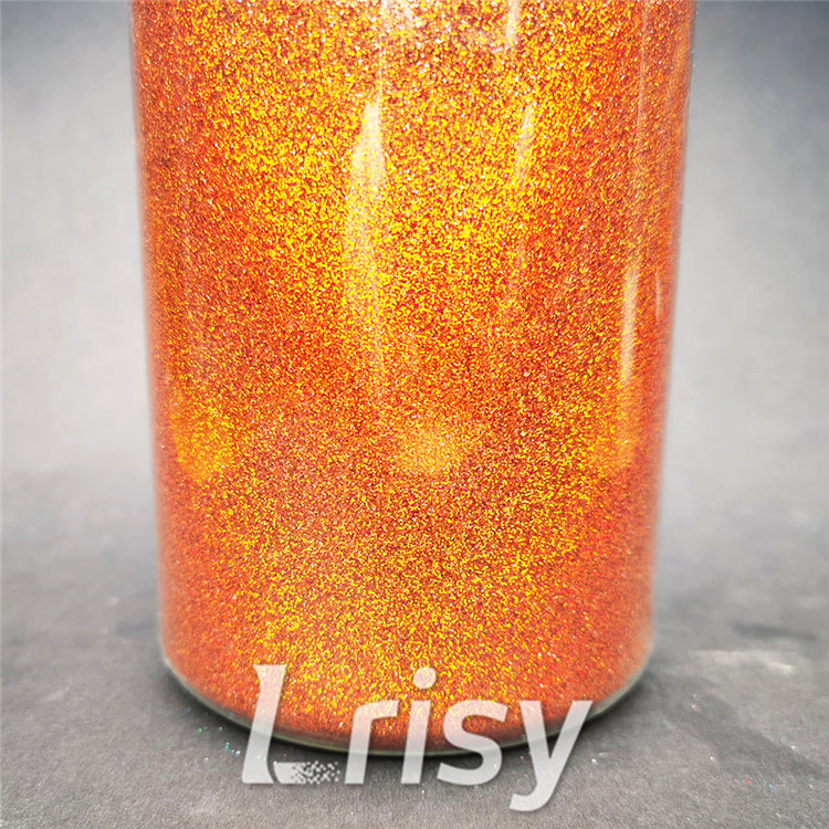 0.2mm Hexagon Shapes Laser Red Bronze Glitter LB0401