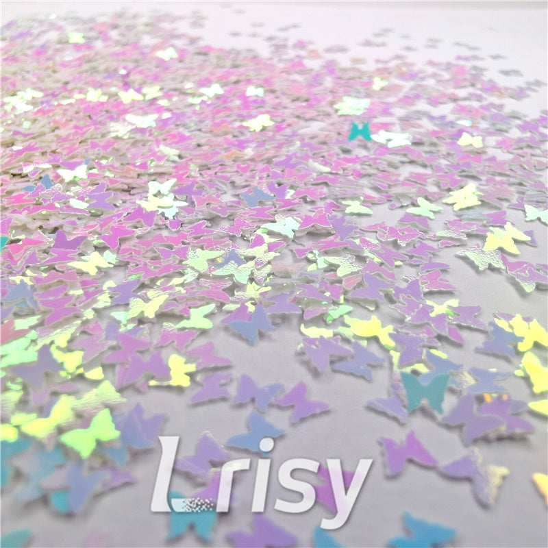 3mm Butterfly Ice Blue Glitter C021R