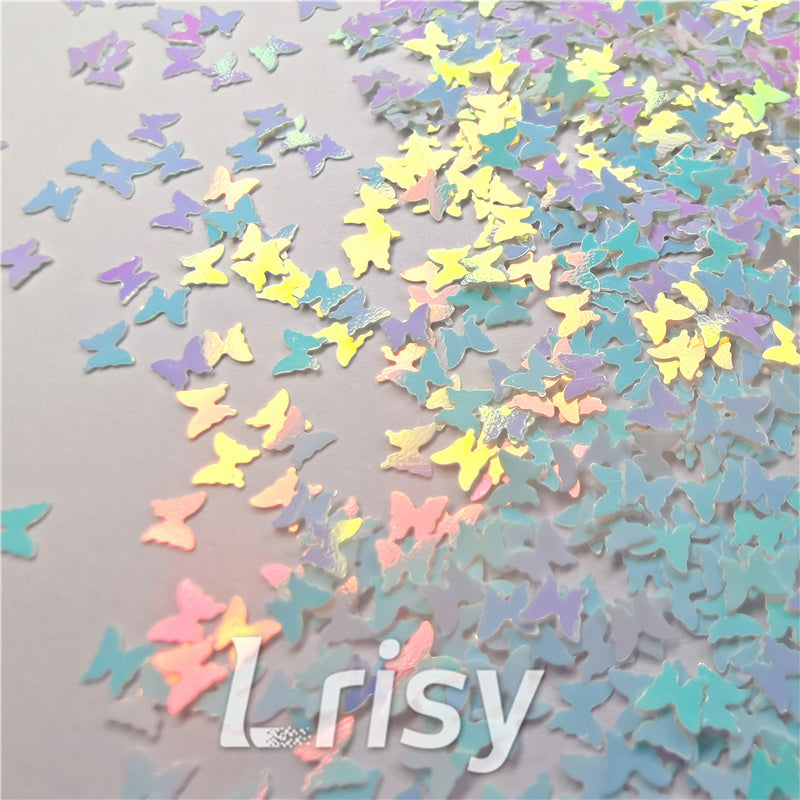 3mm Butterfly Ice Blue Glitter C021R