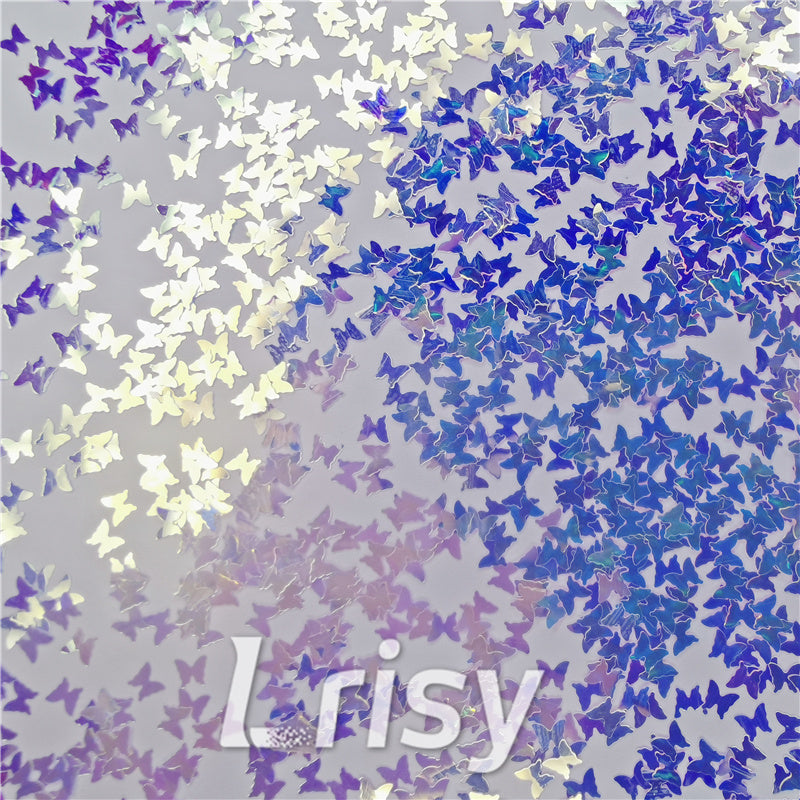 3mm Butterfly Shapes Royal Blue Glitter FE-F321A