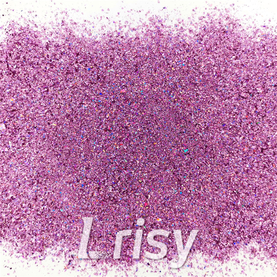 Holographic Pink Opa Cellophane Holo Shards Confetti Glitter Sprinkle Toppings LB0901 2x2