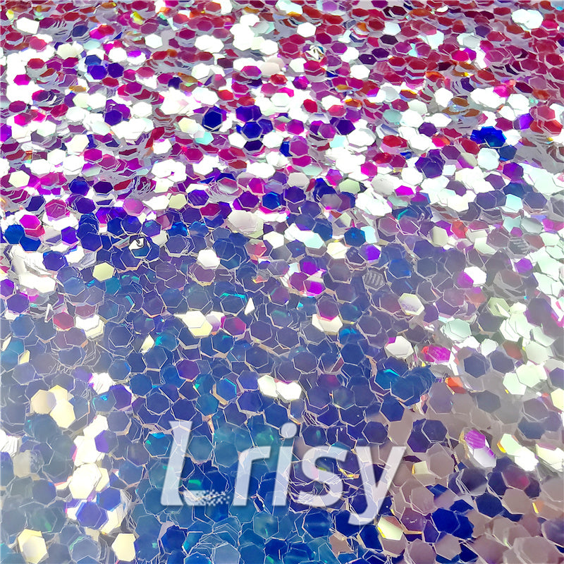 2.5mm Hexagon Shaped Dream Blue Iridescent Glitter FC-NIB